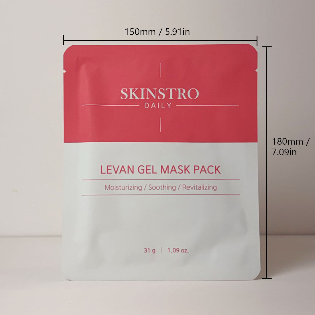 Skinstro Levan Gel Mask Pack of 10 | Deep Hydration & Cooling Soothing Gel Sheet | Super Adherence Mask for Dry & Heated Skin | Korean Skincare Overnight Hydration Mask