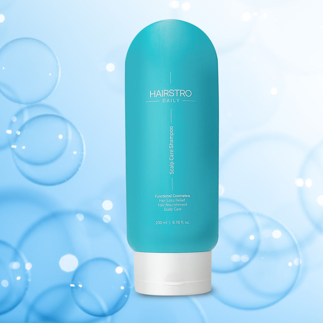 HAIRSTRO Scalp Care Shampoo 200ml | Deep Cleanse & Exfoliation | Soothing, Oil-Moisture Balance & Daily Mild Formula | Korean Scalp Therapy