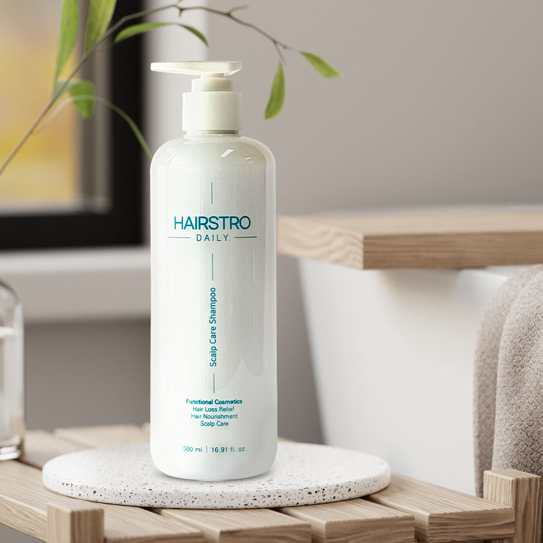 HAIRSTRO Scalp Care Shampoo 500ml | Deep Cleanse & Exfoliation | Soothing, Oil-Moisture Balance & Daily Mild Formula | Korean Scalp Therapy