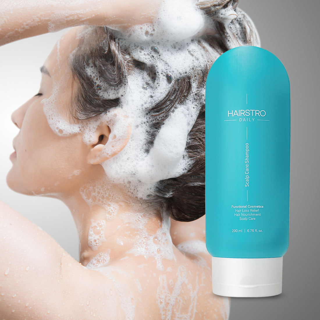 HAIRSTRO Scalp Care Shampoo 200ml | Deep Cleanse & Exfoliation | Soothing, Oil-Moisture Balance & Daily Mild Formula | Korean Scalp Therapy