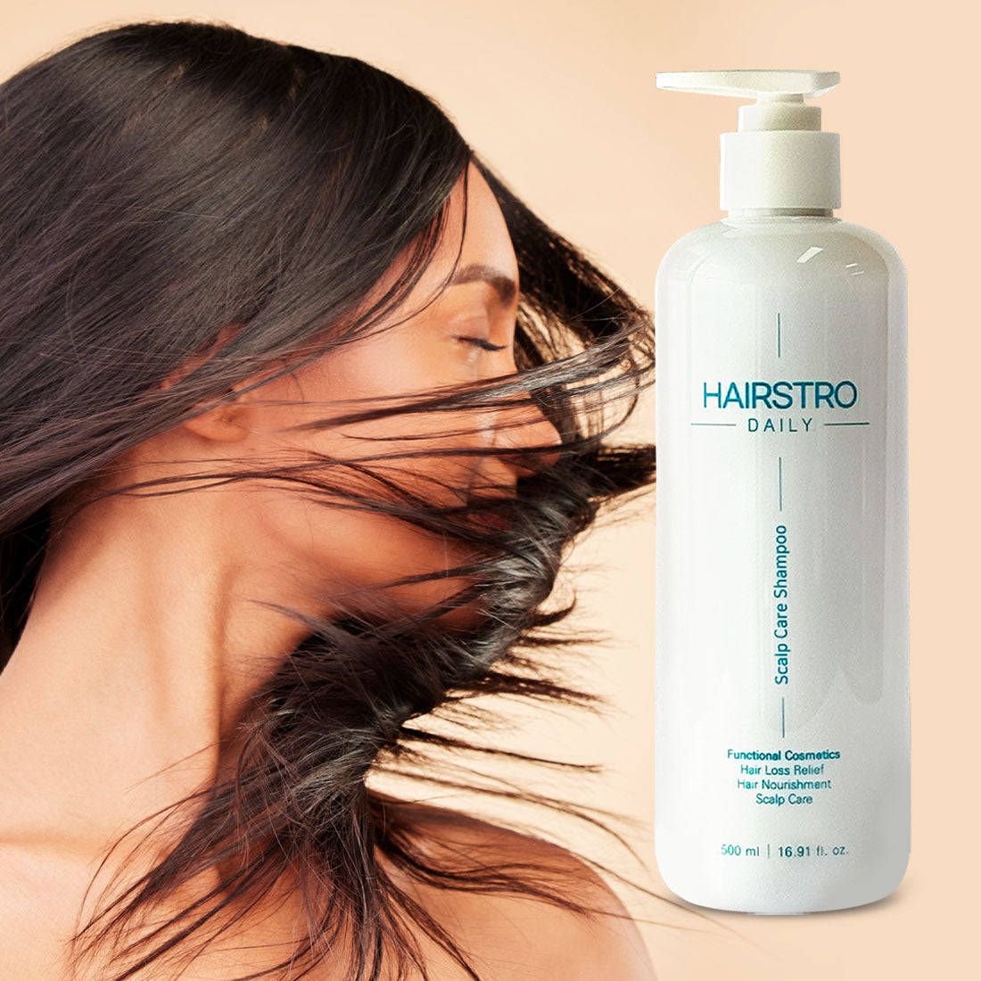 HAIRSTRO Scalp Care Shampoo 500ml | Deep Cleanse & Exfoliation | Soothing, Oil-Moisture Balance & Daily Mild Formula | Korean Scalp Therapy