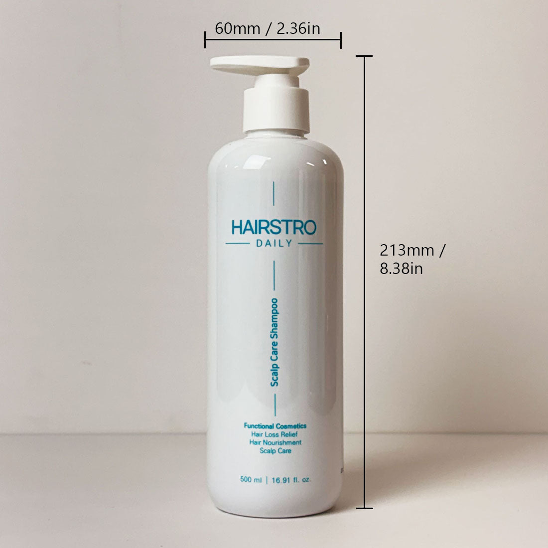 HAIRSTRO Scalp Care Shampoo 500ml | Deep Cleanse & Exfoliation | Soothing, Oil-Moisture Balance & Daily Mild Formula | Korean Scalp Therapy