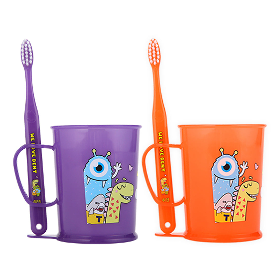 Wedent  Kids Mouthwash cup Set-For 3-9+ years old|(Features: Products that change color with temperature)