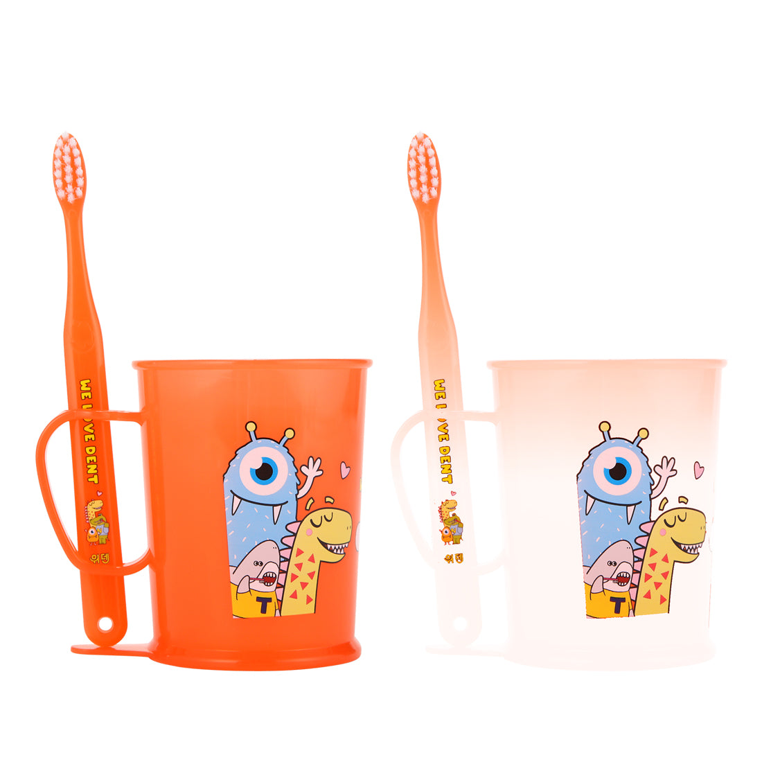 Wedent  Kids Mouthwash cup Set-For 3-9+ years old|(Features: Products that change color with temperature)