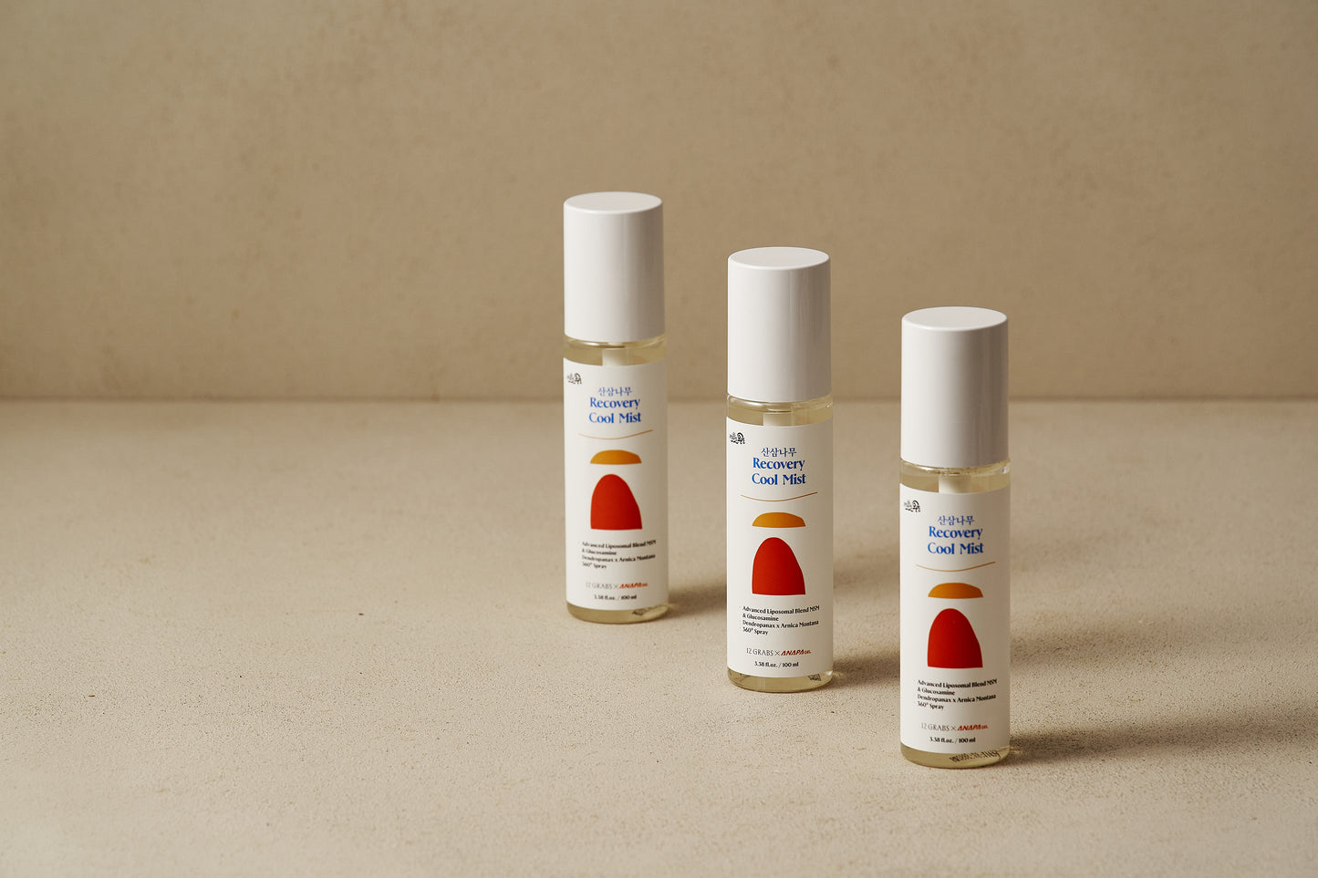 12GRABS Recovery Cool Mist – Hwangchil + Arnica Montana + MSM Liposome Instant Refresh & Fatigue Relief Spray 100ml