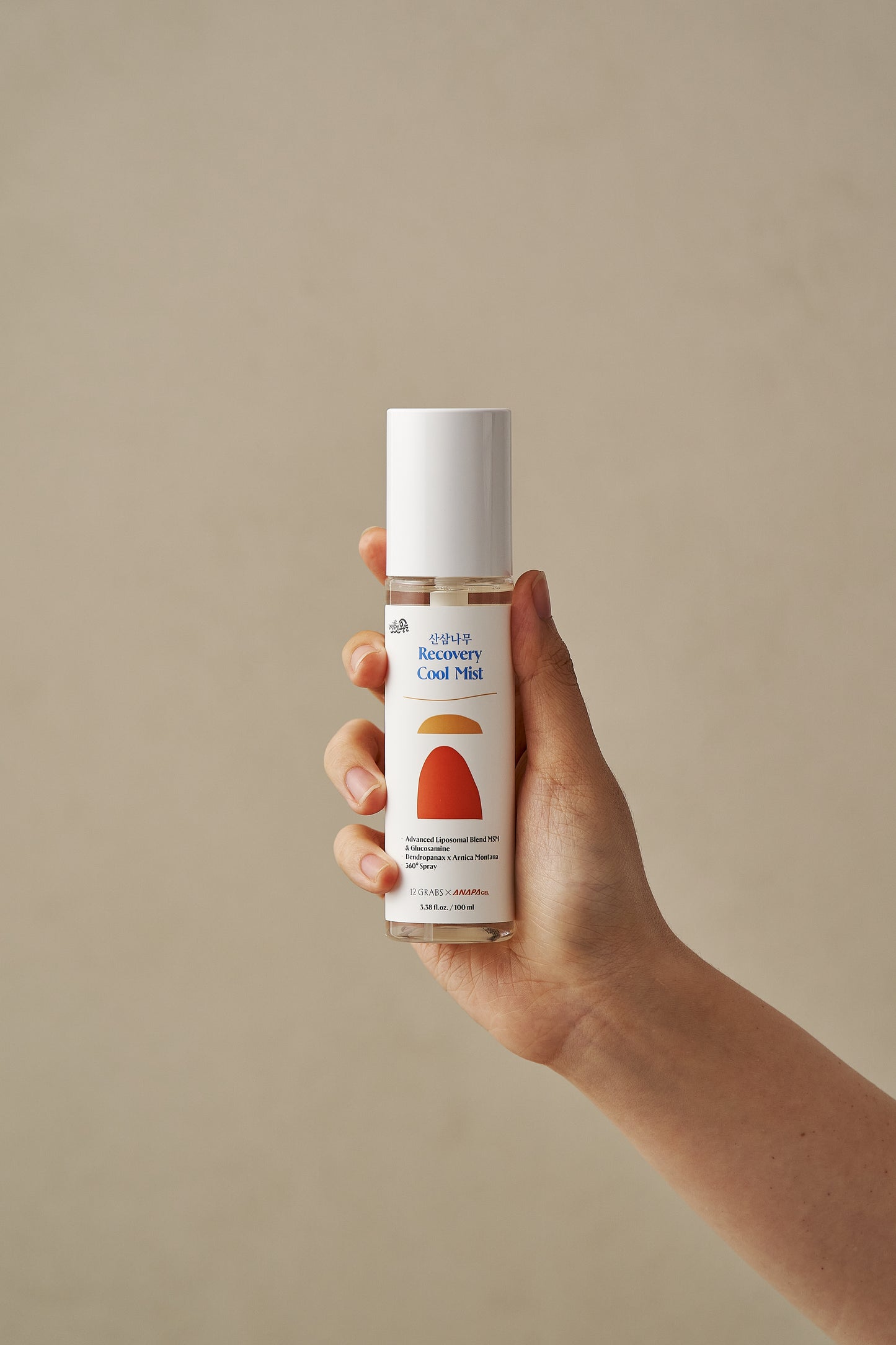 12GRABS Recovery Cool Mist – Hwangchil + Arnica Montana + MSM Liposome Instant Refresh & Fatigue Relief Spray 100ml