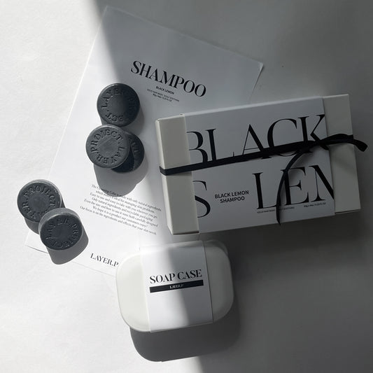 LAYER.P Shampoo Bar Gift Set (5 Bars + Soap Case)