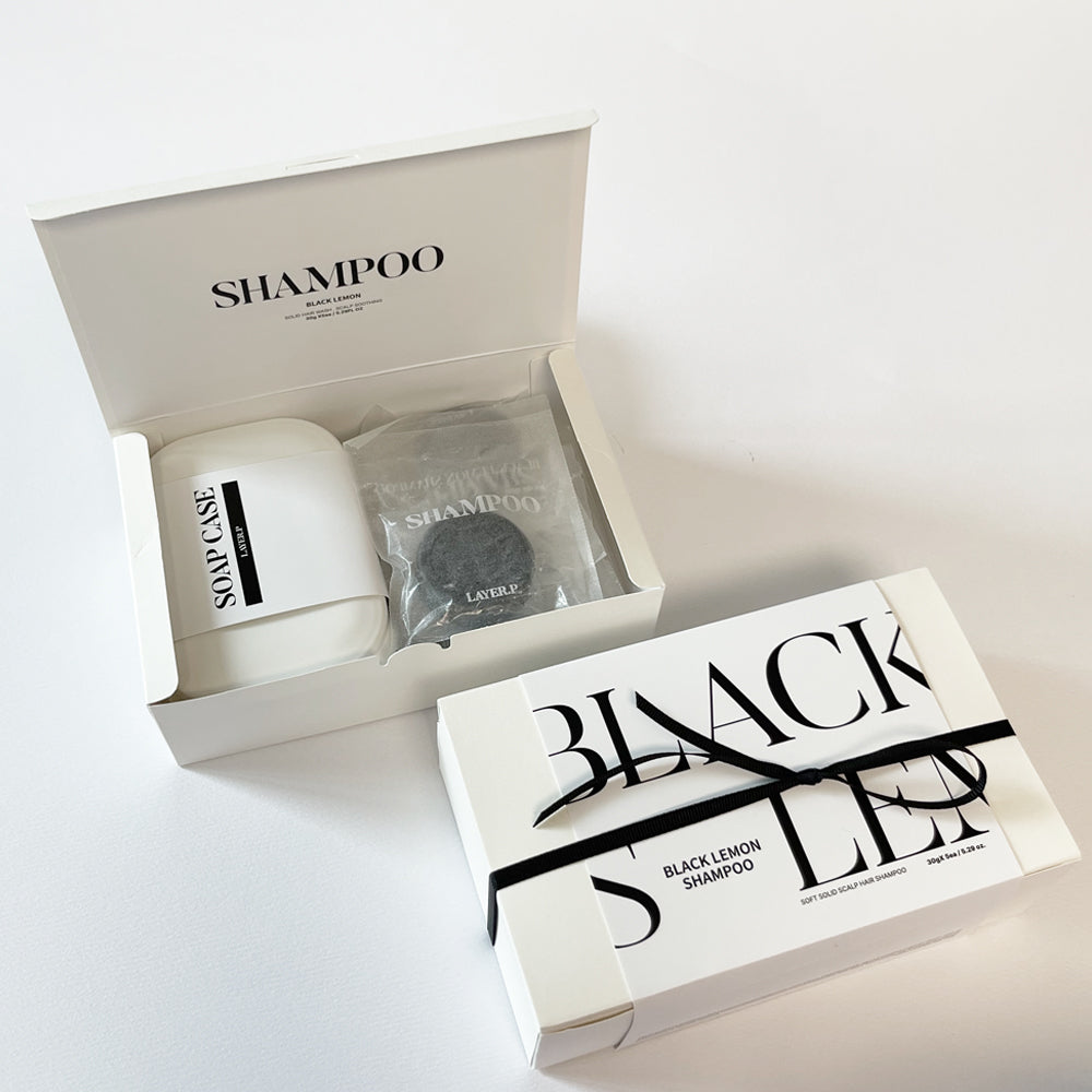 LAYER.P Shampoo Bar Gift Set (5 Bars + Soap Case)