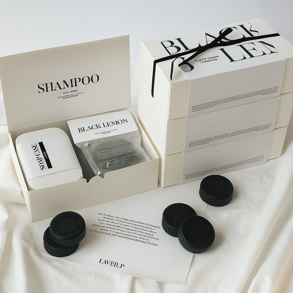 LAYER.P Shampoo Bar Gift Set (5 Bars + Soap Case)