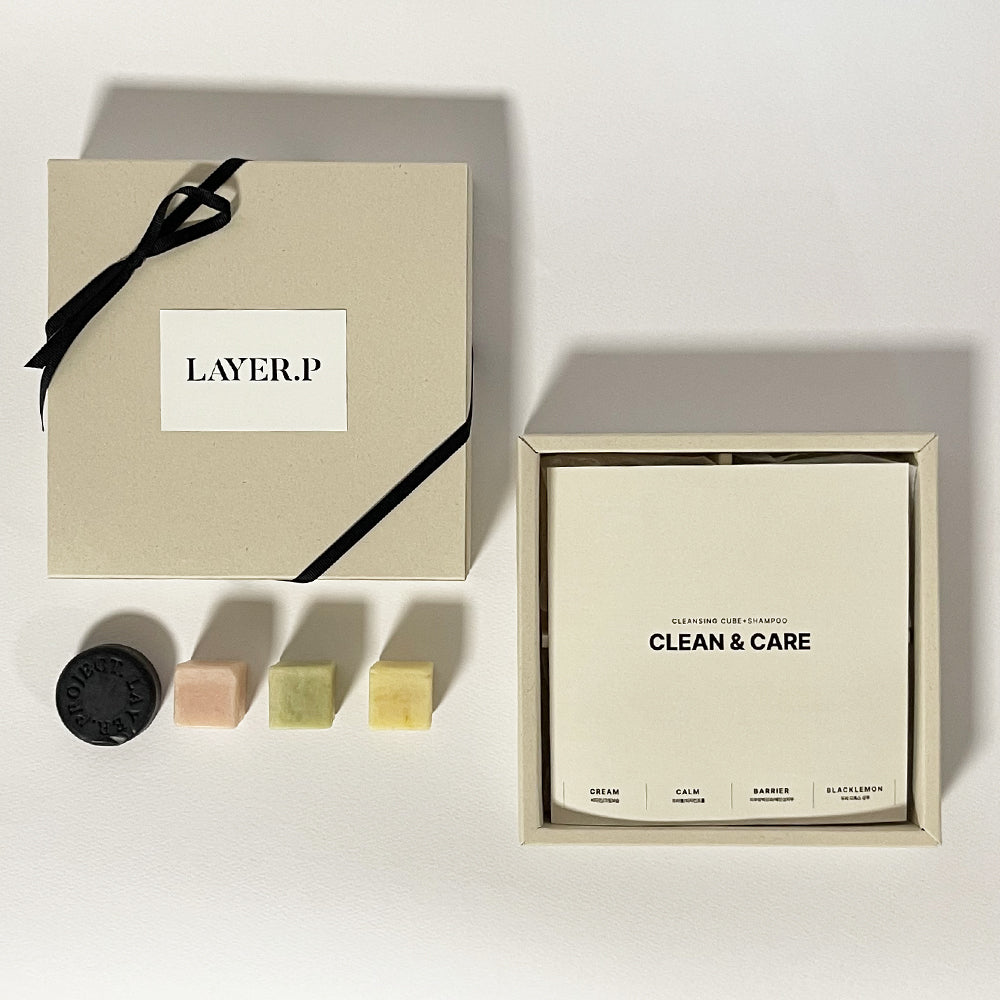 LAYER.P Starter Set (3 Cubes + 2 Shampoo Bars + Foam Maker)