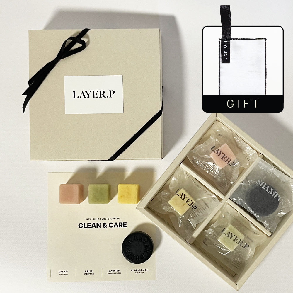 LAYER.P Starter Set (3 Cubes + 2 Shampoo Bars + Foam Maker)