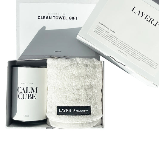 LAYER.P Towel Gift Set (5 Cubes + Foam Maker + Towel)