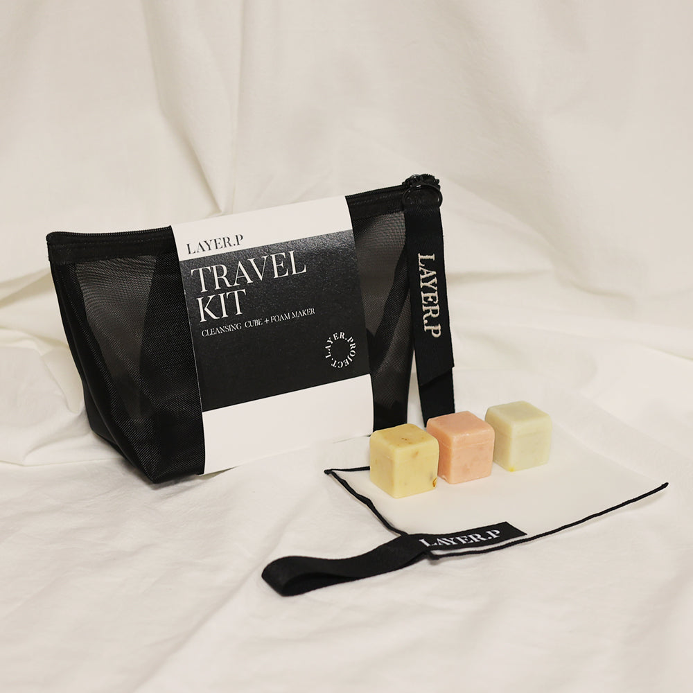 LAYER.P Travel Kit (3 Cubes + Foam Maker)