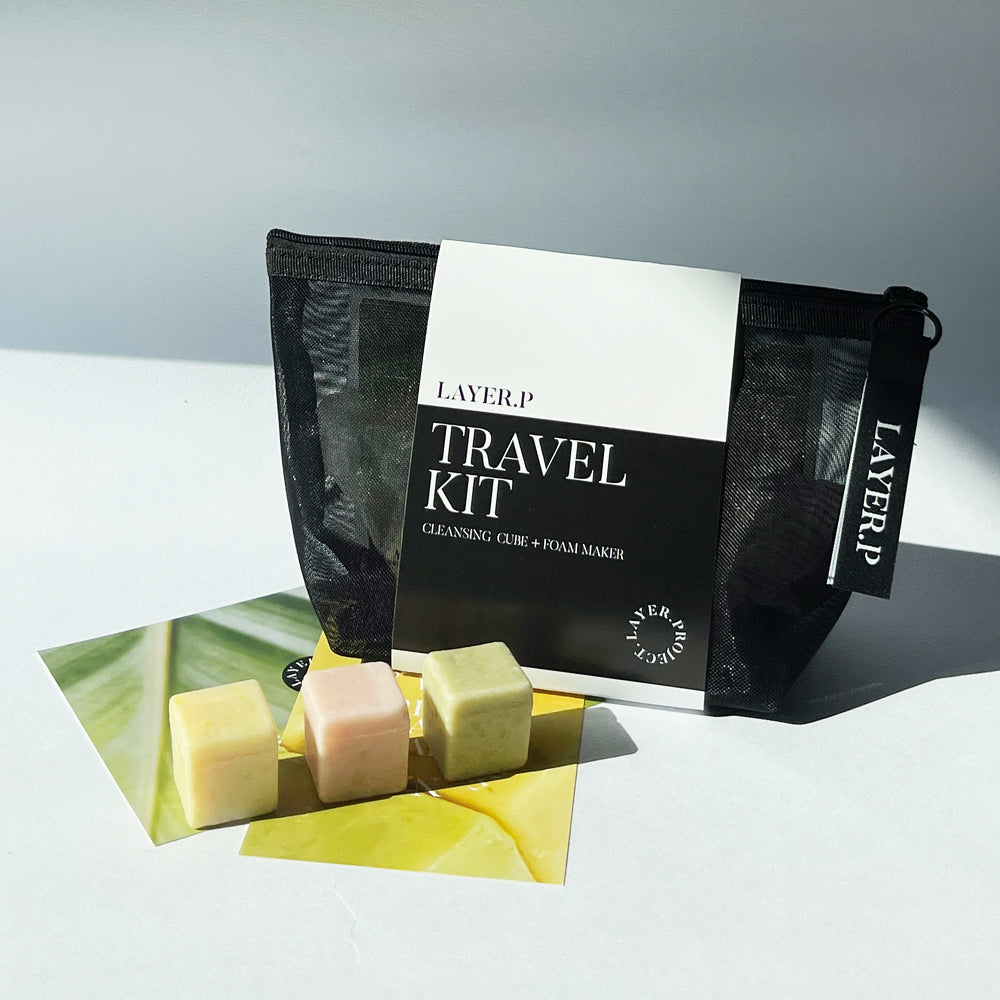 LAYER.P Travel Kit (3 Cubes + Foam Maker)
