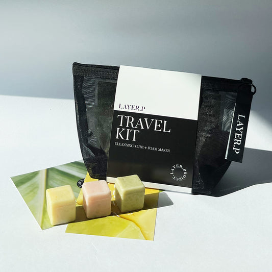 LAYER.P Travel Kit (3 Cubes + Foam Maker)