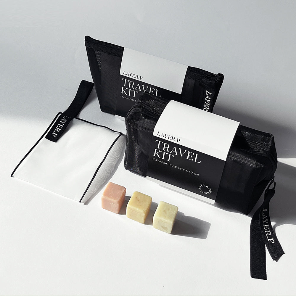 LAYER.P Travel Kit (3 Cubes + Foam Maker)