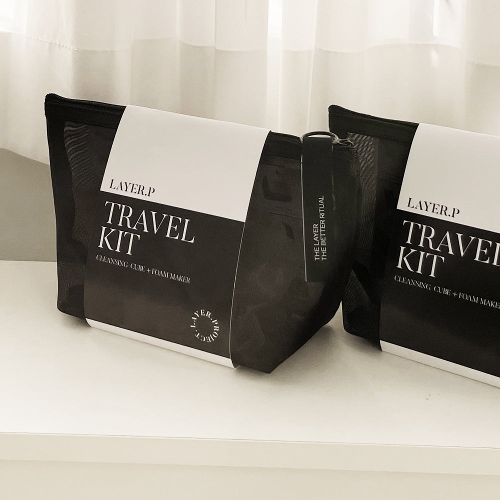 LAYER.P Travel Kit (3 Cubes + Foam Maker)
