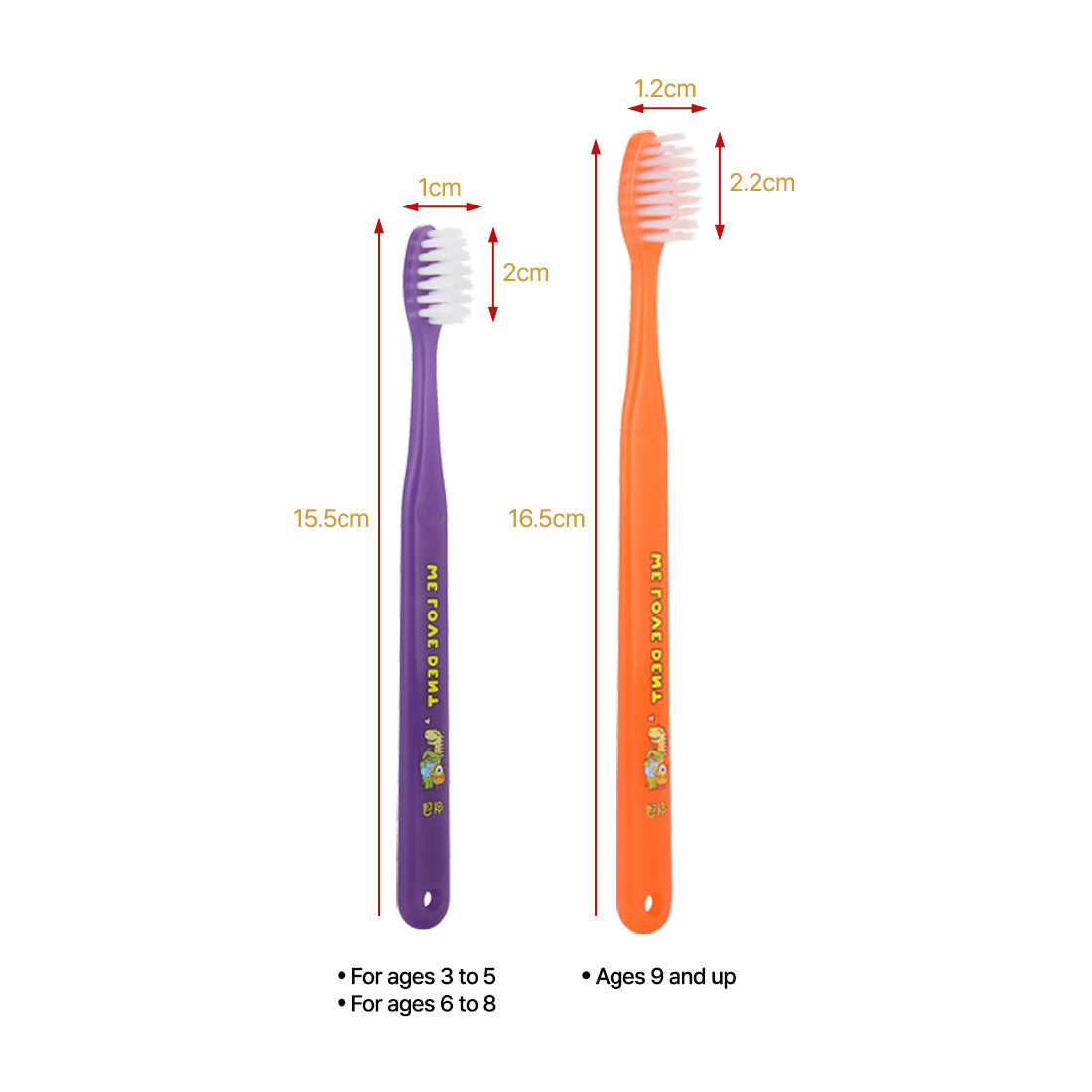 Wedent Kids & Junior ToothBrush 12P (Features: Products that change color with temperature) |For 3-9+ years old| (Toothbrush)